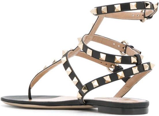 Valentino Garavani Rockstud sandalen Zwart