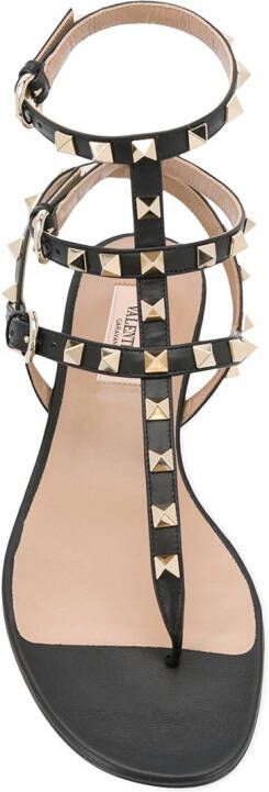 Valentino Garavani Rockstud sandalen Zwart