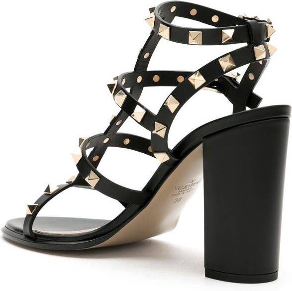 Valentino Garavani Rockstud sandalen Zwart