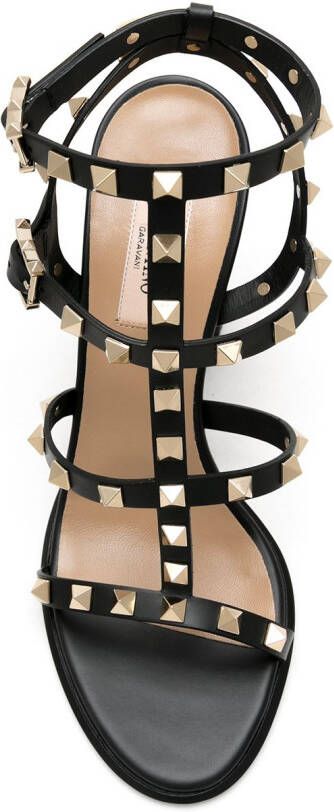 Valentino Garavani Rockstud sandalen Zwart