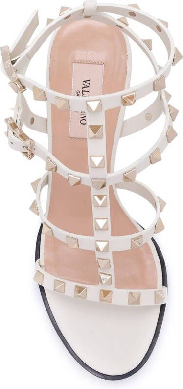 Valentino Garavani 105 mm Rockstud sandalen Beige