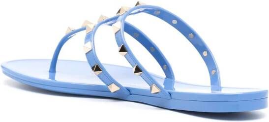 Valentino Garavani Rockstud sandalen Blauw