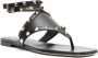 Valentino Garavani Rockstud leren sandalen Zwart - Thumbnail 2