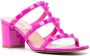 Valentino Garavani Rockstud verfraaide muiltjes Roze - Thumbnail 2