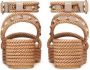 Valentino Garavani Rockstud sandalen met sleehak Beige - Thumbnail 3