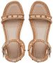 Valentino Garavani Rockstud sandalen met sleehak Beige - Thumbnail 4