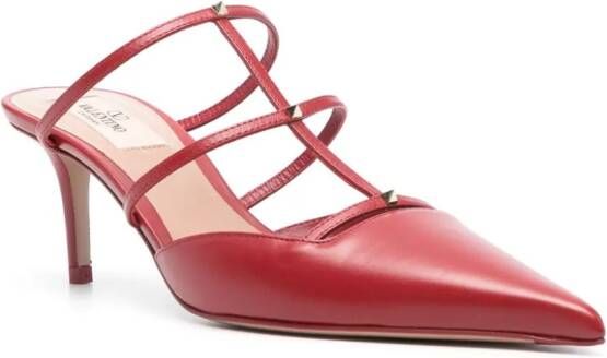 Valentino Garavani Rockstud Wispy 60 muiltjes Rood