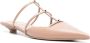 Valentino Garavani Rockstud Wispy leren slippers Beige - Thumbnail 2