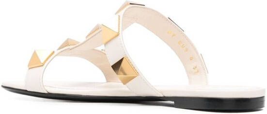 Valentino Garavani Roman Stud leren sandalen Beige