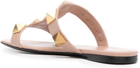 Valentino Garavani Roman Stud leren sandalen Beige