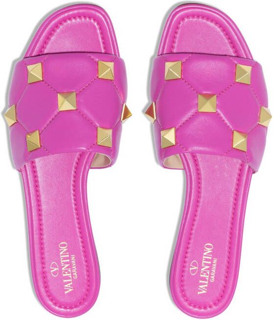 Valentino Garavani Roman sandalen met studs Roze