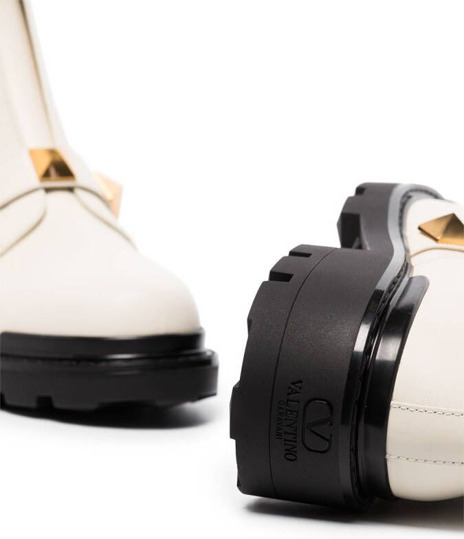 Valentino Garavani Roman Stud combat boots Wit