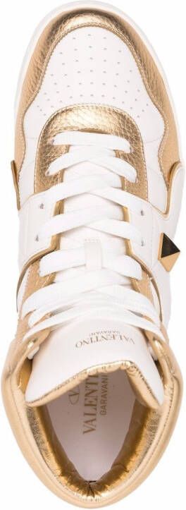 Valentino Garavani Roman Stud high-top sneakers Wit