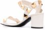 Valentino Garavani Roman Stud leren sandalen dames leerleerleer 37.5 Beige - Thumbnail 3