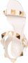 Valentino Garavani Roman Stud leren sandalen dames leerleerleer 37.5 Beige - Thumbnail 4