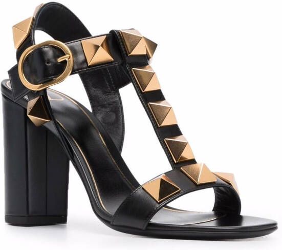 Valentino Garavani Roman Stud leren sandalen Zwart