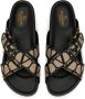 Valentino Garavani Sandalen met gekruiste bandjes Zwart - Thumbnail 4