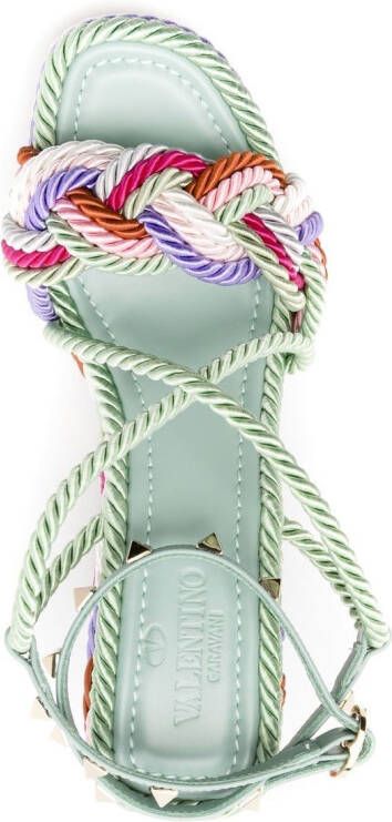 Valentino Garavani Sandalen met sleehak Veelkleurig