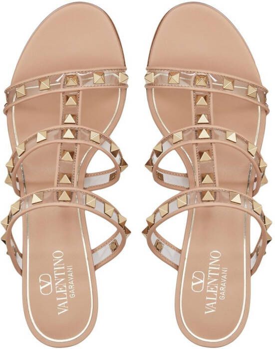 Valentino Garavani Sandalen met Rockstud-detail Beige