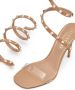 Valentino Garavani 100 mm Rockstud sandalen Beige - Thumbnail 5