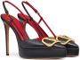 Valentino Garavani VLogo kenmerkende slingback pumps Zwart - Thumbnail 2