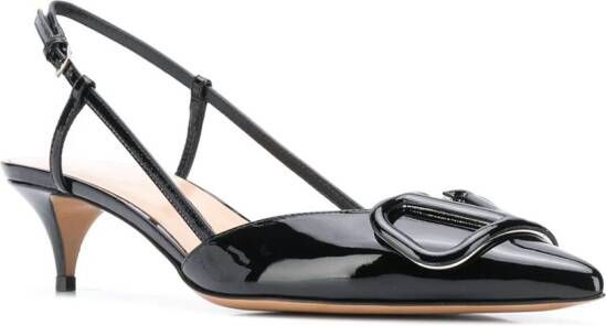 Valentino Garavani 40mm VLogo Signature slingback pumps Zwart