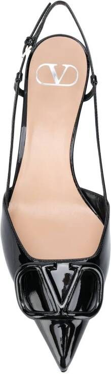 Valentino Garavani 40mm VLogo Signature slingback pumps Zwart