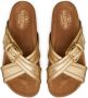 Valentino Garavani Slippers met gekruiste bandjes Goud - Thumbnail 4