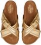 Valentino Garavani Slippers met gekruiste bandjes Goud - Thumbnail 4