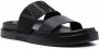 Valentino Garavani Slippers met logo reliëf Zwart - Thumbnail 2