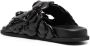 Valentino Garavani Slippers met roosdetail Zwart - Thumbnail 3