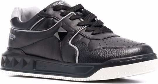 Valentino Garavani One Stud XL leren sneakers Zwart