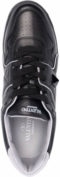 Valentino Garavani One Stud XL leren sneakers Zwart