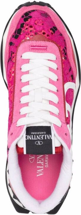 Valentino Garavani Sneakers met mesh Roze