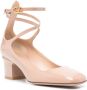 Valentino Garavani Tan-Go lakleren pumps Roze - Thumbnail 2