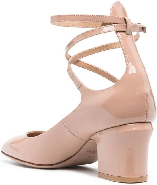 Valentino Garavani Tan-Go lakleren pumps Roze