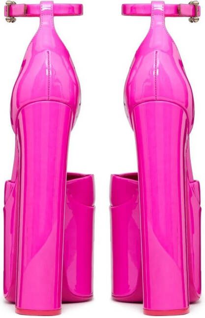 Valentino Garavani Tan-Go pumps met plateauzool Roze