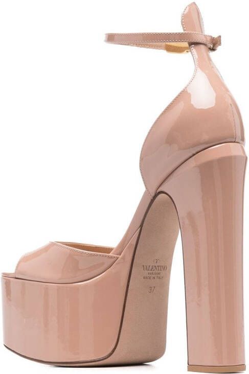 Valentino Garavani Tan-Go lakleren pumps Roze