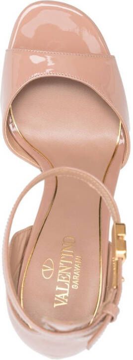 Valentino Garavani Tan-Go lakleren pumps Roze