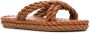 Valentino Garavani The Rope platte sandalen Bruin - Thumbnail 2