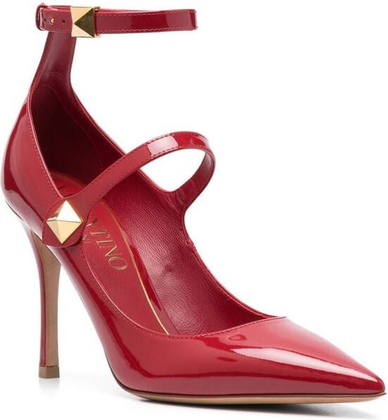 Valentino Garavani Pumps met open neus Rood