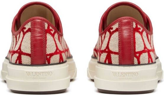 Valentino Garavani Toile Iconographe low-top sneakers Beige