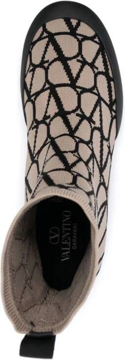 Valentino Garavani Toile Iconographe soklaarzen Beige