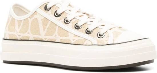 Valentino Garavani Toile Iconographe low-top sneakers Beige