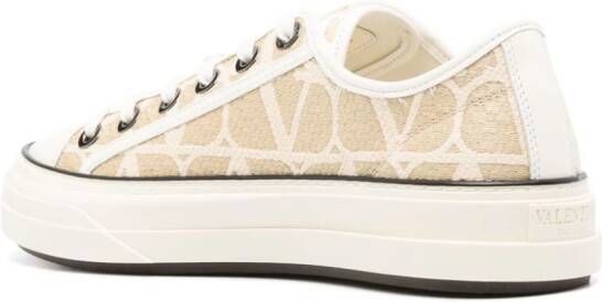 Valentino Garavani Toile Iconographe low-top sneakers Beige