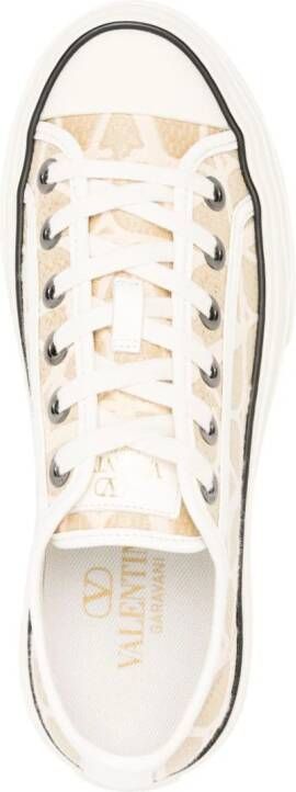 Valentino Garavani Toile Iconographe low-top sneakers Beige