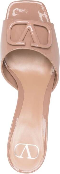 Valentino Garavani 60 mm VLogo Signature sandalen Beige