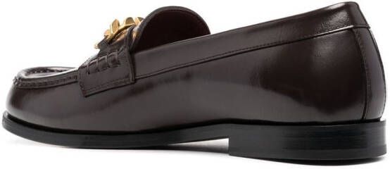 Valentino Garavani VLogo leren loafers Bruin