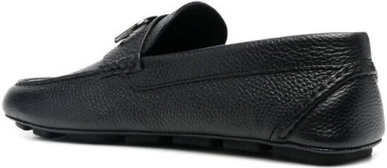 Valentino Garavani VLogo leren loafers Zwart