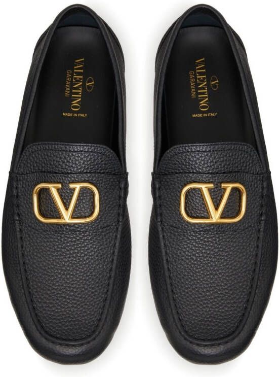 Valentino Garavani VLogo Signature leren schoenen Zwart